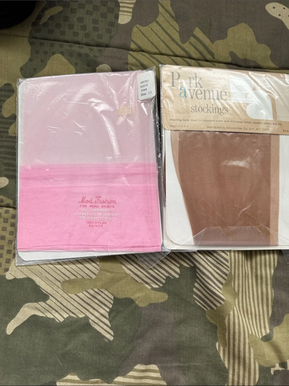Stockings - Pink and Brown